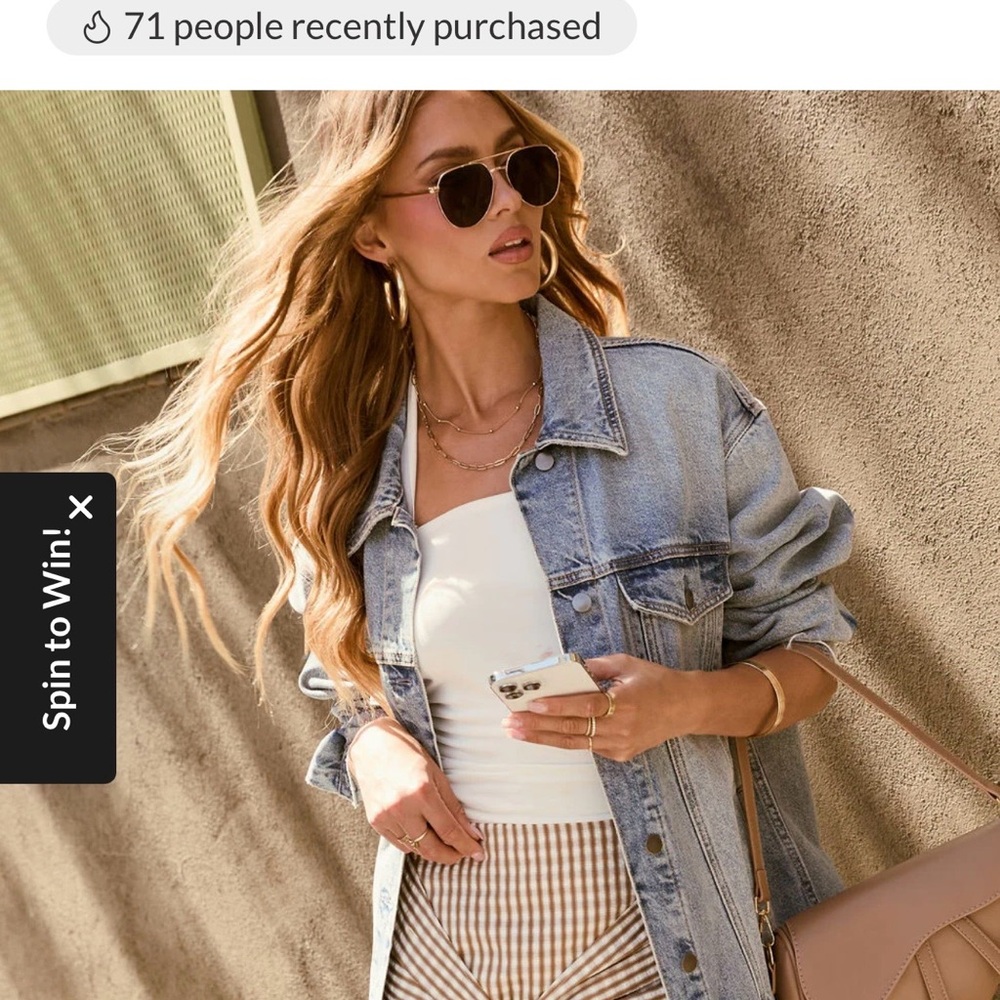 Vici Classic Blue Denim Jacket/ oversized